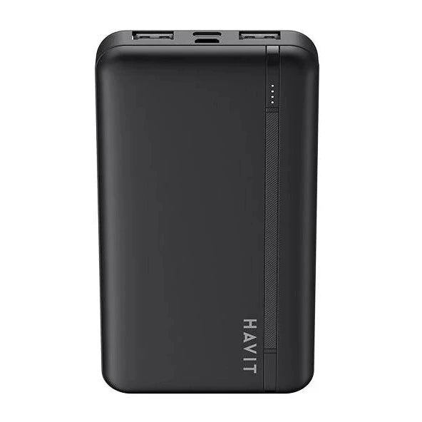 Cargador Havit PB89-BLK | Powerbank | 10K | USB-C | USB-A | Micro USB | LED