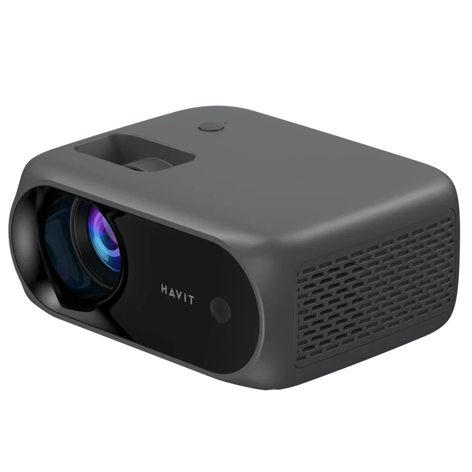Proyector HD Havit PJ221 | 120 ANSI Lúmenes | 1280x720 | Soporta 1080P | 100" | USB | HDMI | 3.5 | Type-C