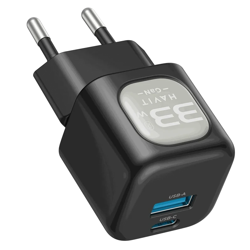 Cargador Dual de Pared Havit UC230 | 33W | USB-C y USB-A