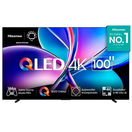 Televisor Hisense ULED MiniLED 100U7QG | Google TV | 100" | 4K | HDMI | USB | Wi-Fi | Bluetooth
