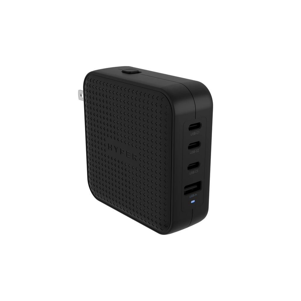 Cargador Viajero Hyper HJ1002BKWWGL | 4 puertos USB-C | GaN | 100W