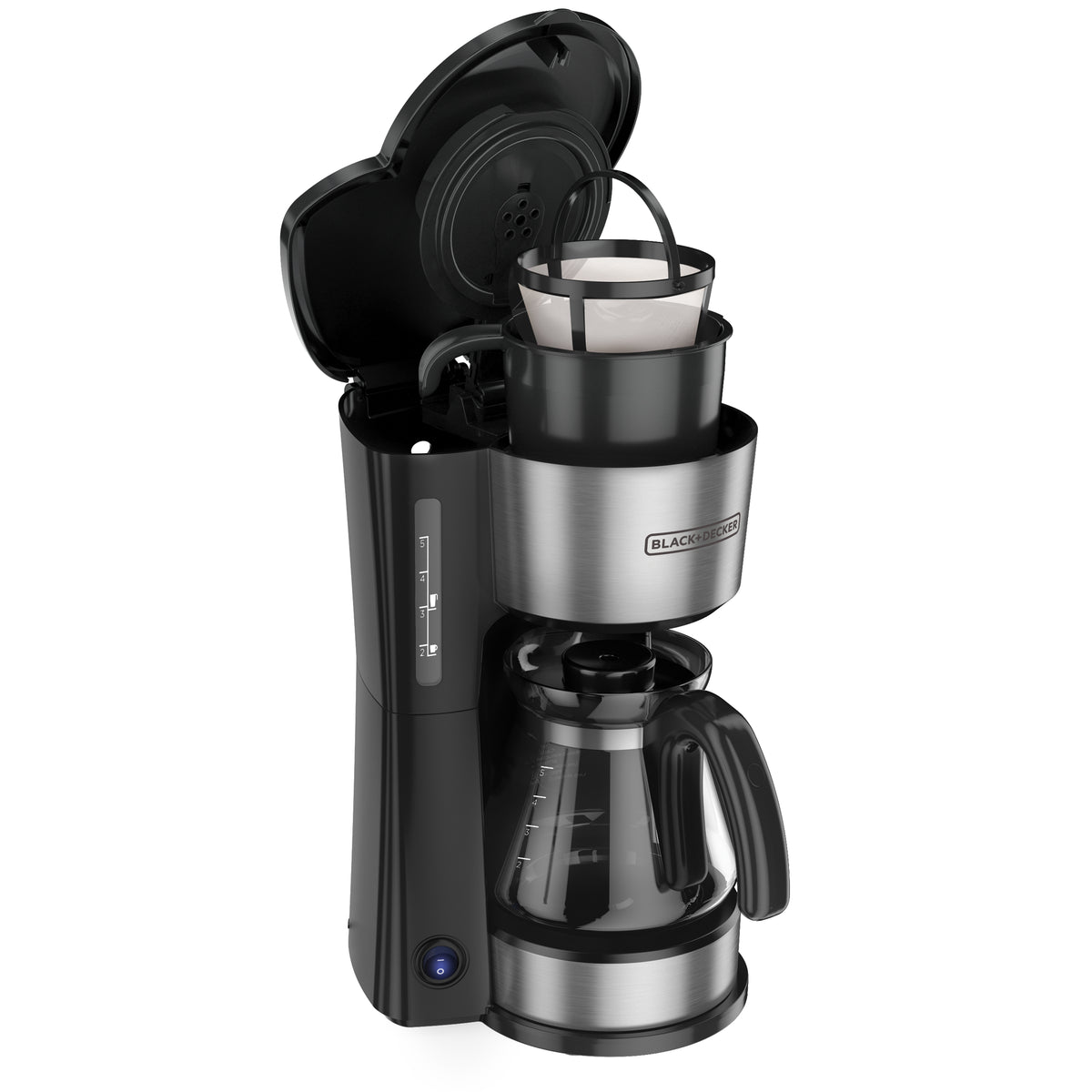 Cafetera Black &amp; Decker CM0755S | 5 tazas  | Vaso de Acero Inoxidable