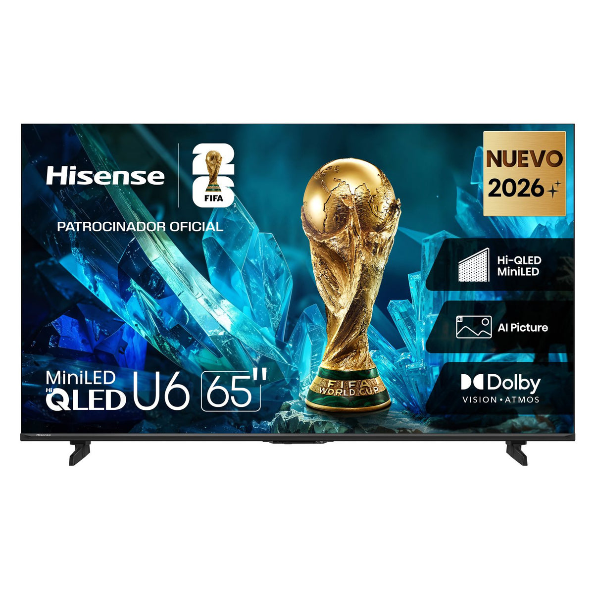 Televisor Hisense 65U6ESV | VIDAA | 65" | 4K | HDMI | USB | Wi-Fi | Bluetooth