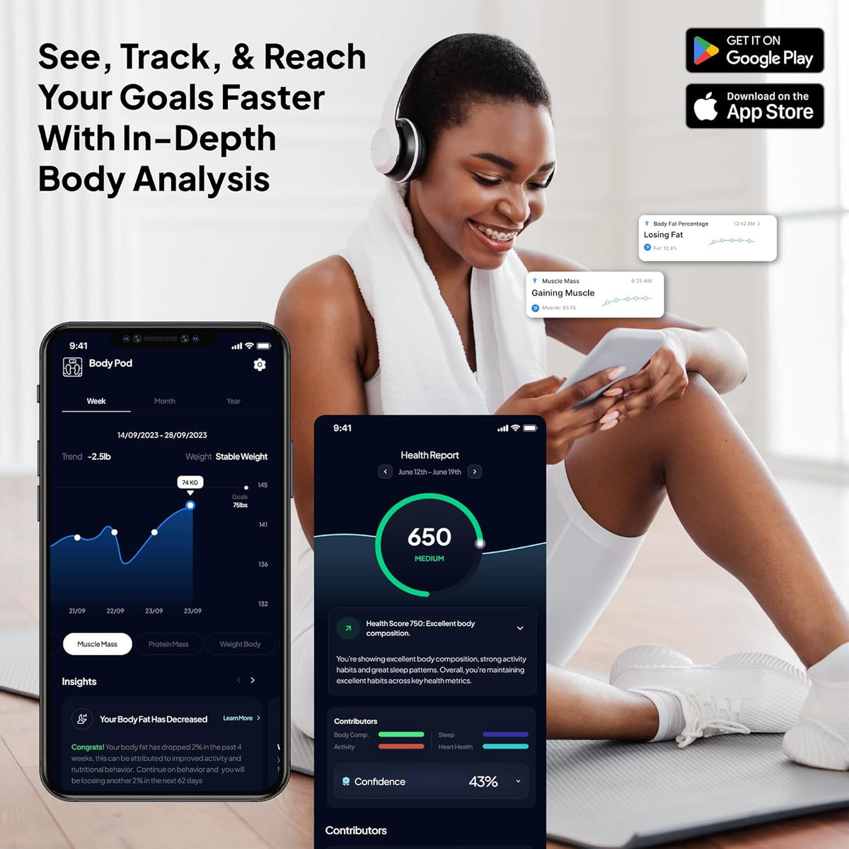 HumeHealth Body Pod | Pesa Inteligente de Monitoreo Corporal
