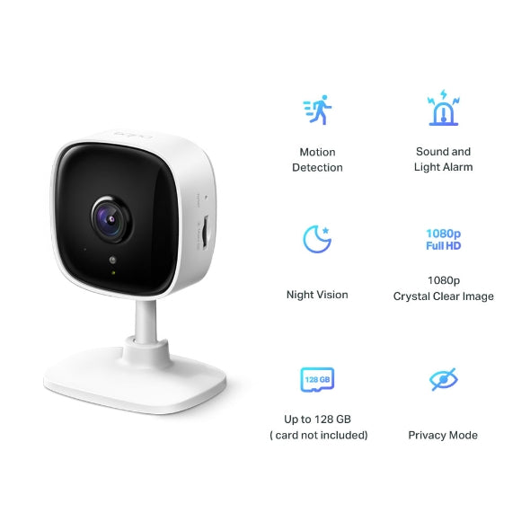Cámara de Vigilancia TP-Link Tapo C100 | 1080p | Wi-Fi | Visión Nocturna