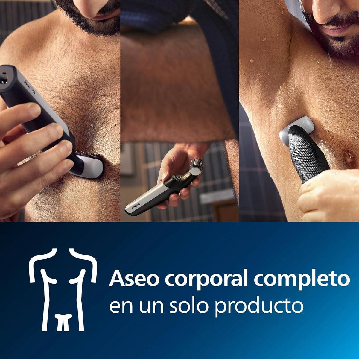 Afeitadora Philips Bodygroom Series 3000 | Afeitadora Corporal | Recortador Extraíble