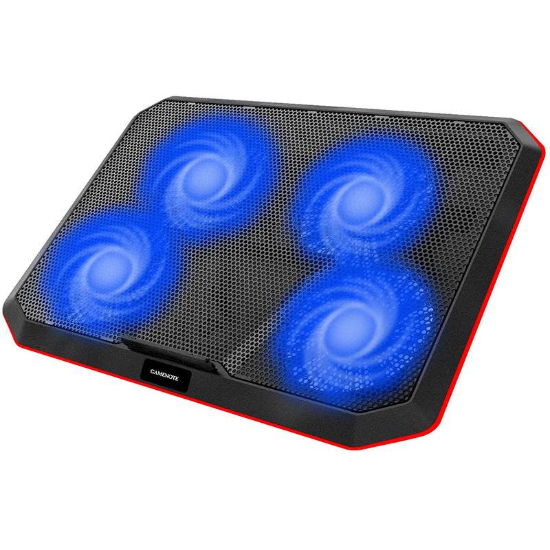 Soporte HAVIT Cooling Pad F2069 para Notebook | 4 ventiladores | Luces RGB | Color Negro