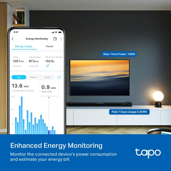 Enchufe TP-Link Tapo P110 | Mini Smart WiFi Plug | Energy Monitoring