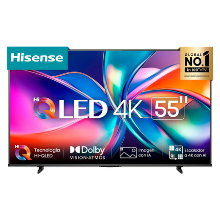 Televisor Hisense QLED 55Q6QV | VIDAA | 55" | 4K | HDMI | USB | Wi-Fi | Bluetooth