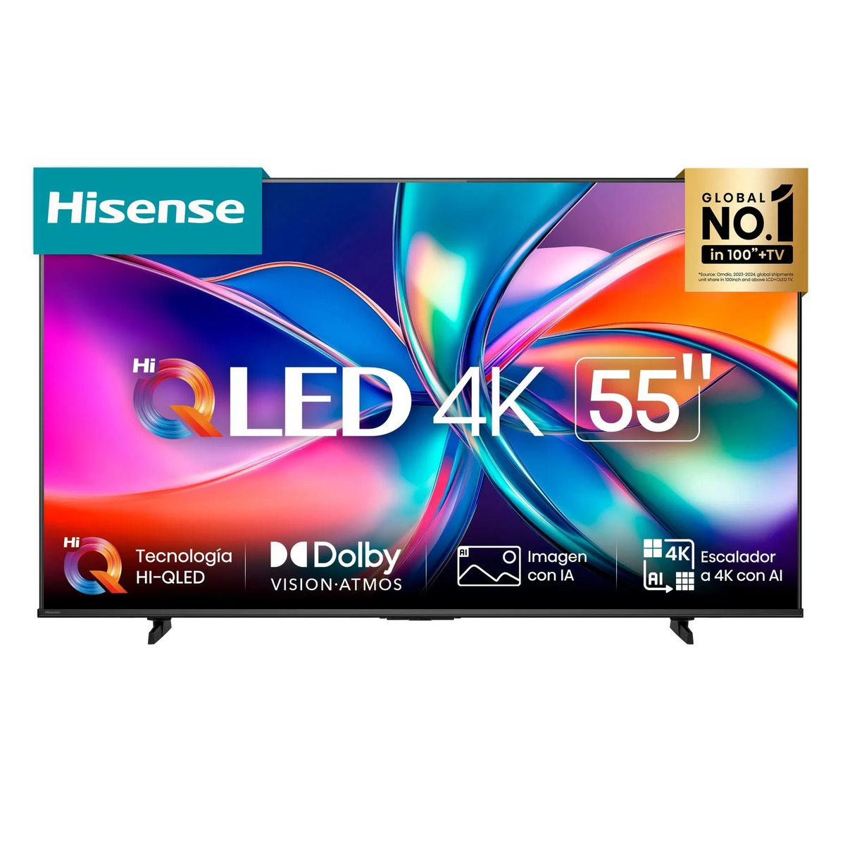 Televisor Hisense QLED 55Q6QV | VIDAA | 55" | 4K | HDMI | USB | Wi-Fi | Bluetooth