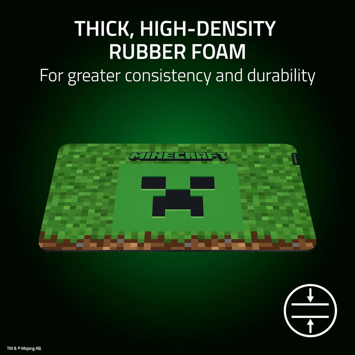 Mouse Pad Razer Gigantus V2 Minecraft Edition Mediano RZ02-03333800-R3M1