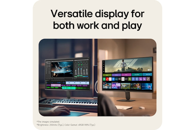 Monitor LG Smart AI U5s 27U511SB | 27" | 1920x1080 | 120Hz | 1500:1 | HDMI