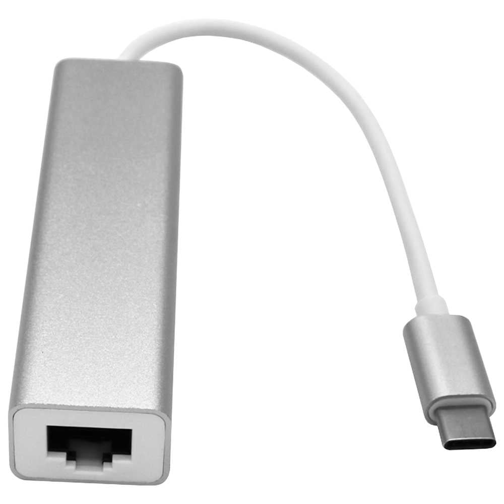 Hub USB APT 014168 | 3 Puertos USB-3.0 | RJ45 | Color Plateado