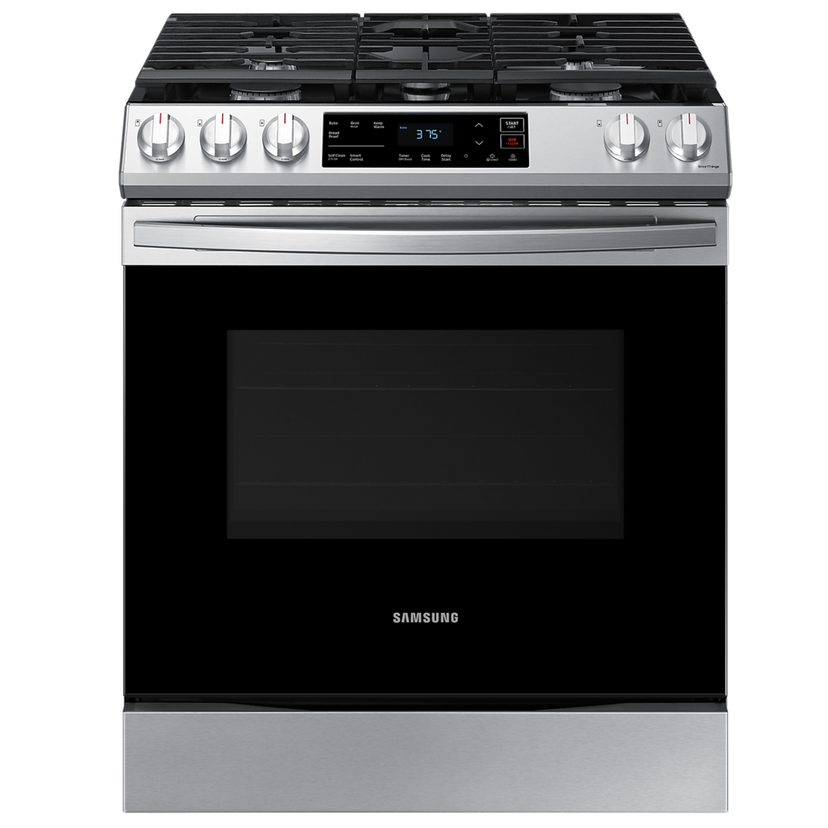 Estufa a Gas Samsung NX60T8115SS | 30" | 5 Quemadores | Wi-Fi