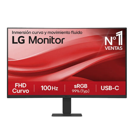 Monitor Curvo LG 27U421A | 27" | 1920x1080 | 100Hz | 1500:1 | HDMI | USB-C