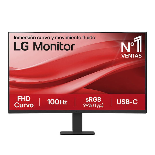 Monitor Curvo LG 27U421A | 27" | 1920x1080 | 100Hz | 1500:1 | HDMI | USB-C