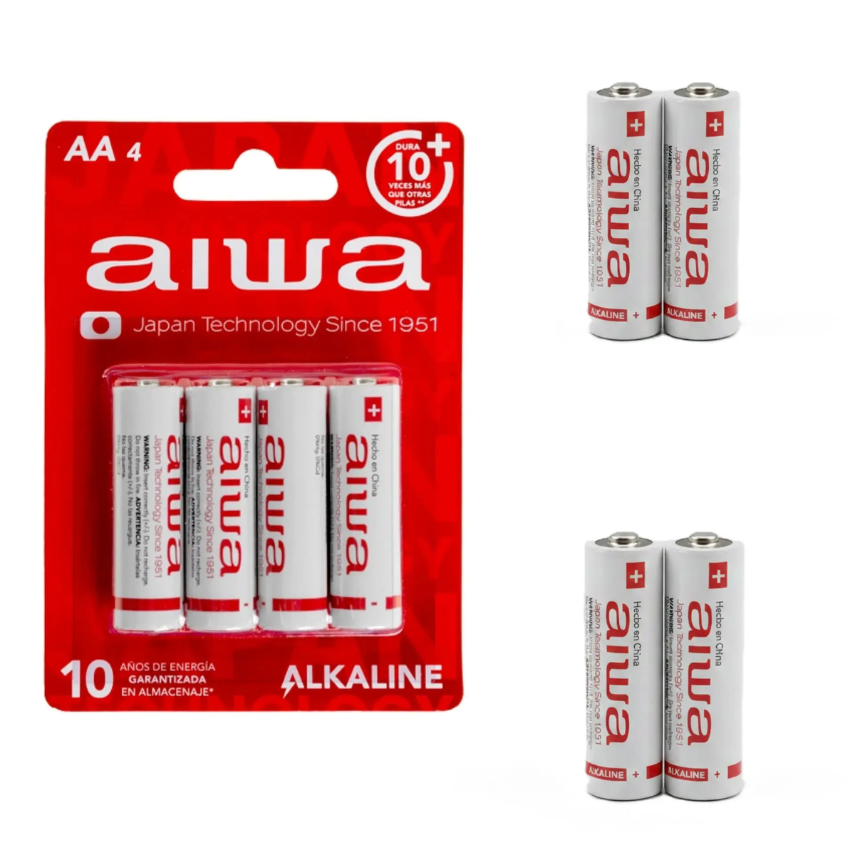 Batería Alkalina AIWA AWBAPLR6P41 | 4 Unidades | AA
