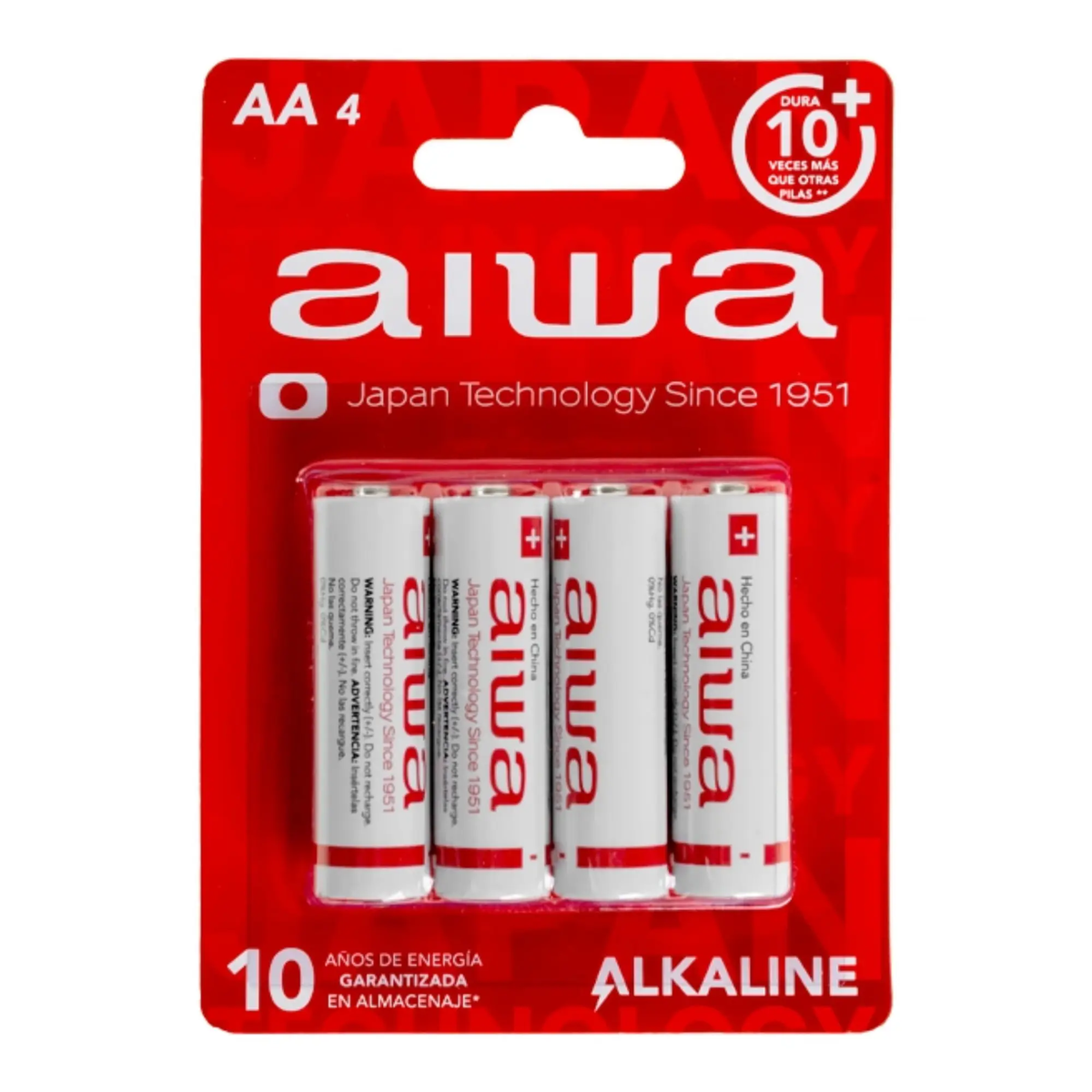 Batería Alkalina AIWA AWBAPLR6P41 | 4 Unidades | AA