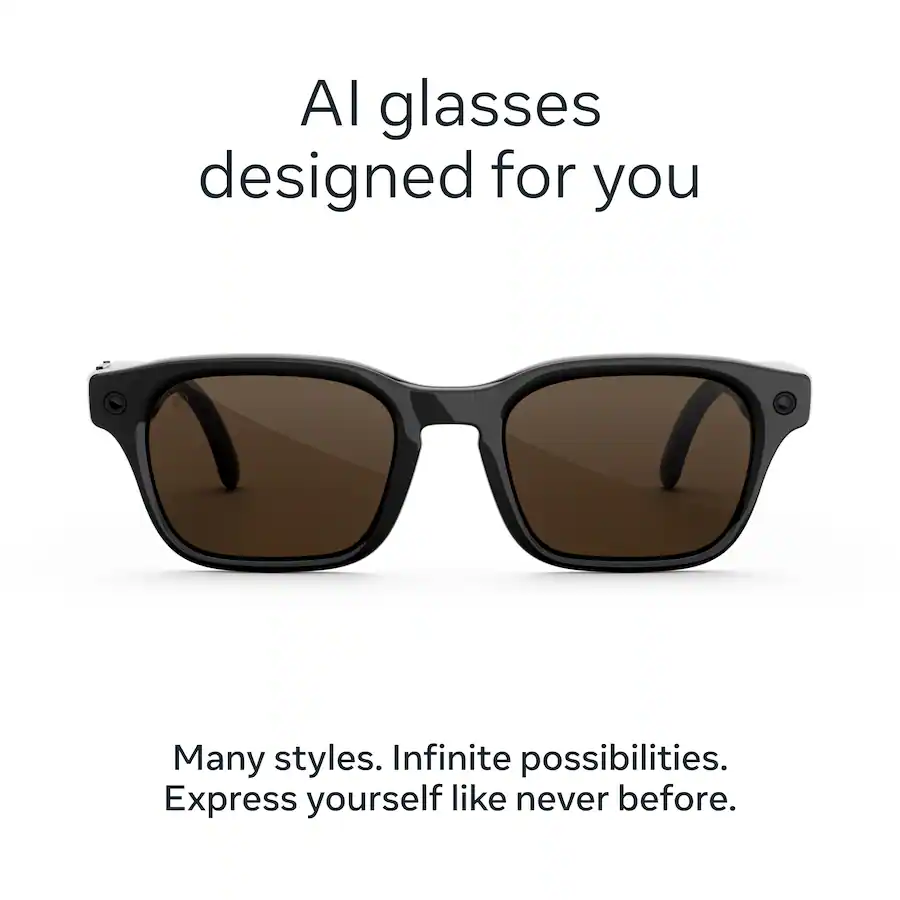 Meta Adventurer AI Glasses | Negro Clásico | Lentes Marrones