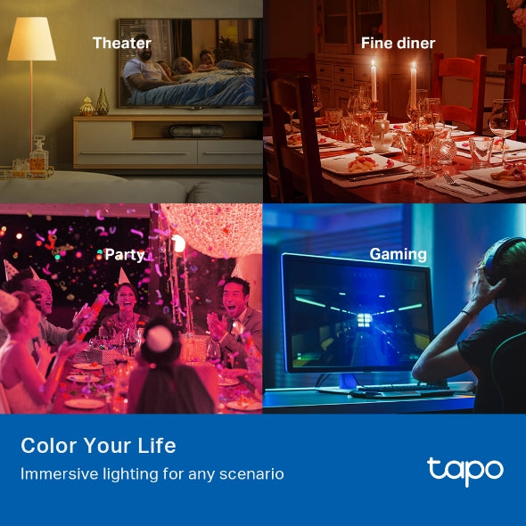 Bombillo TP-Link Tapo L530E | Smart WiFi Light Bulb | 2-Pack