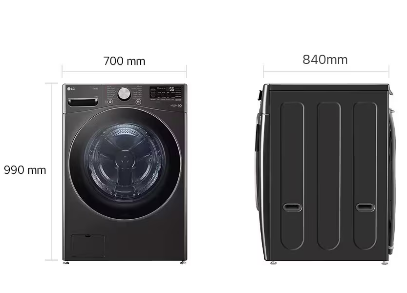 Lavadora LG WM23BFXS6 | Eléctrica | 23kg | Carga Frontal