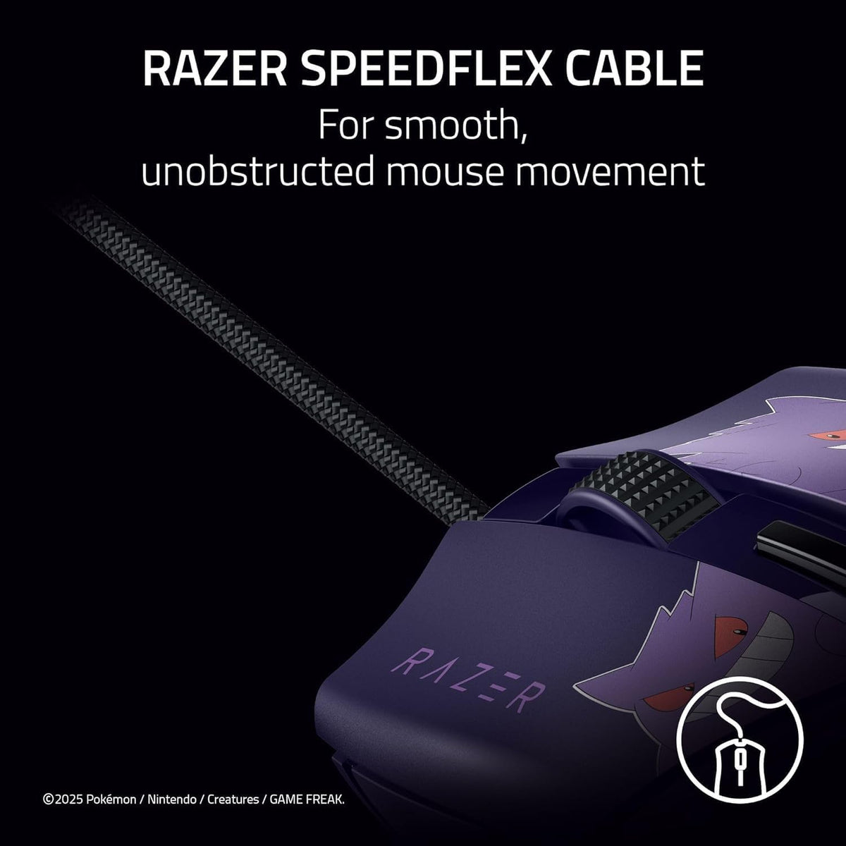 Mouse Razer Cobra Custom Pokemon Gengar Edition RZ01-04650700-R3M1 | Cableado