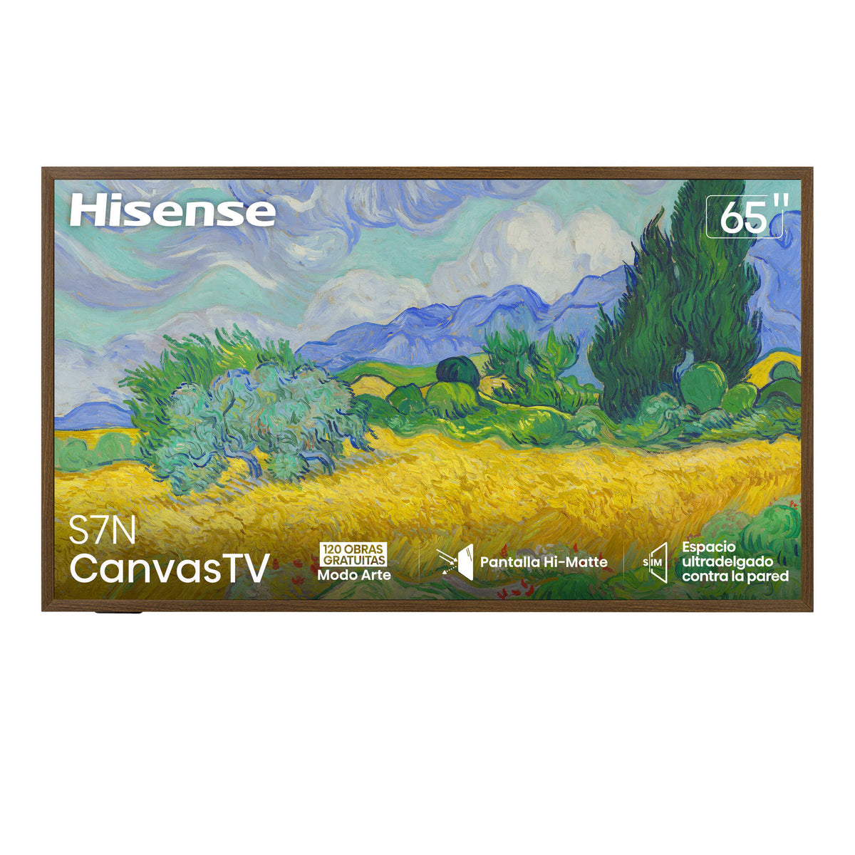 Televisor Hisense CanvasTV 65S7N | Google TV | 65" | 4K | HDMI | USB | Wi-Fi | Bluetooth