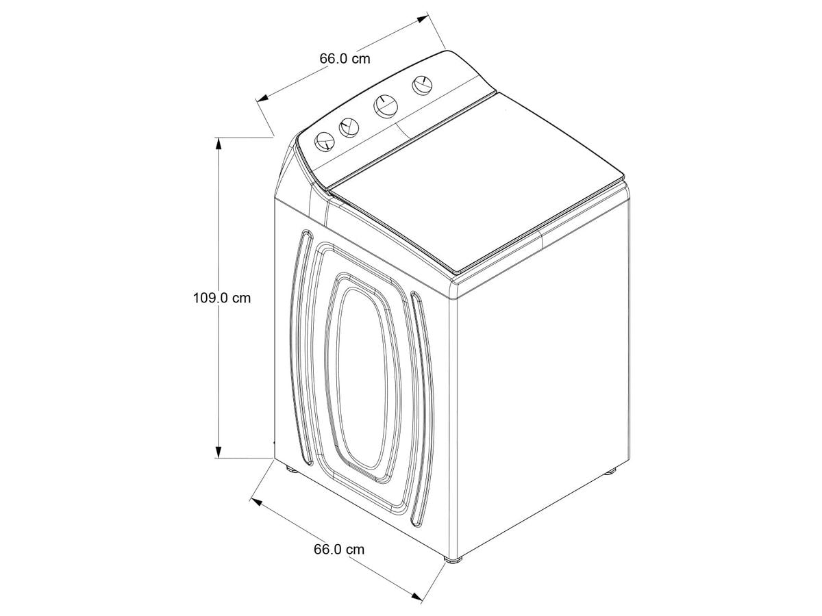 Lavadora Whirlpool 8MWTW2224MPM | Carga Superior | 22kg | Agitador