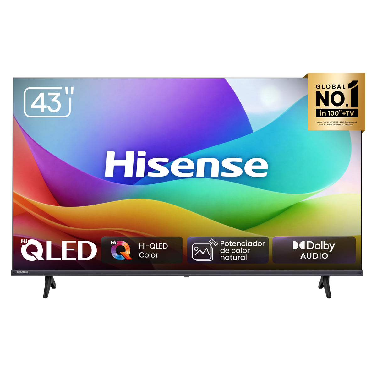 Televisor Hisense 43Q4SV | VIDAA | 43" | Full HD | HDMI | USB | Wi-Fi | Bluetooth | DVB-T