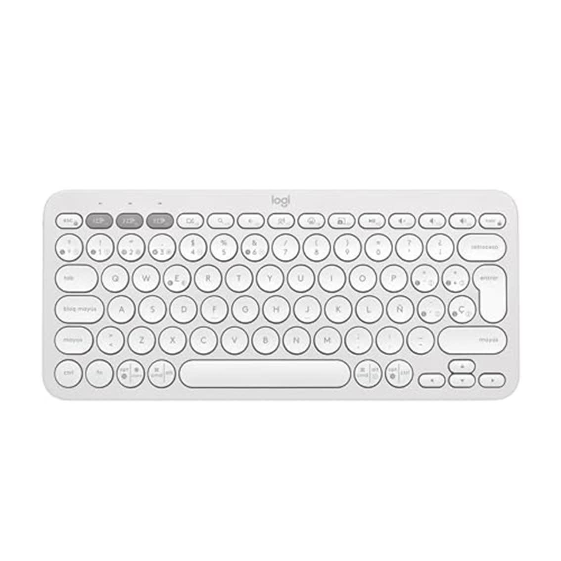 Teclado Inalámbrico Logitech K380s Pebble 2 | Color Blanco