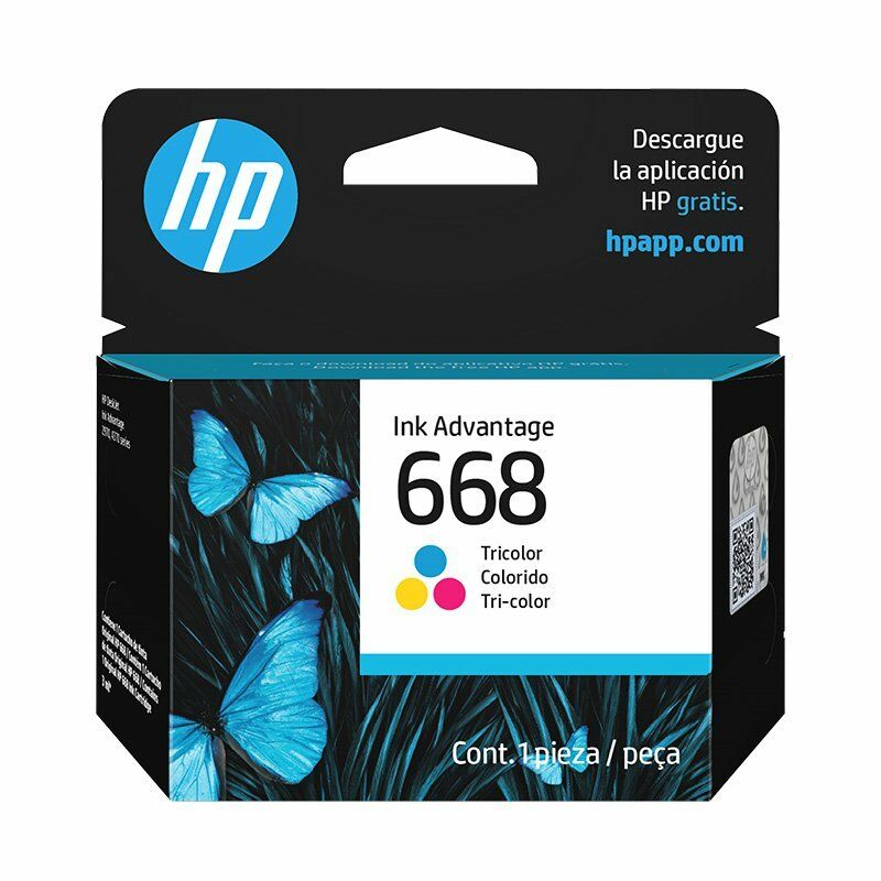 Tinta HP 668 | Tricolor | Cartucho