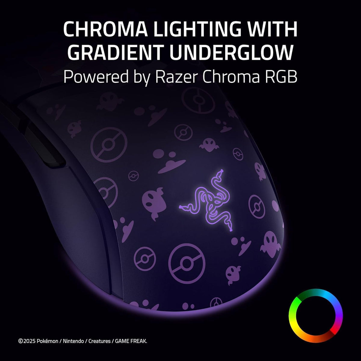 Mouse Razer Cobra Custom Pokemon Gengar Edition RZ01-04650700-R3M1 | Cableado