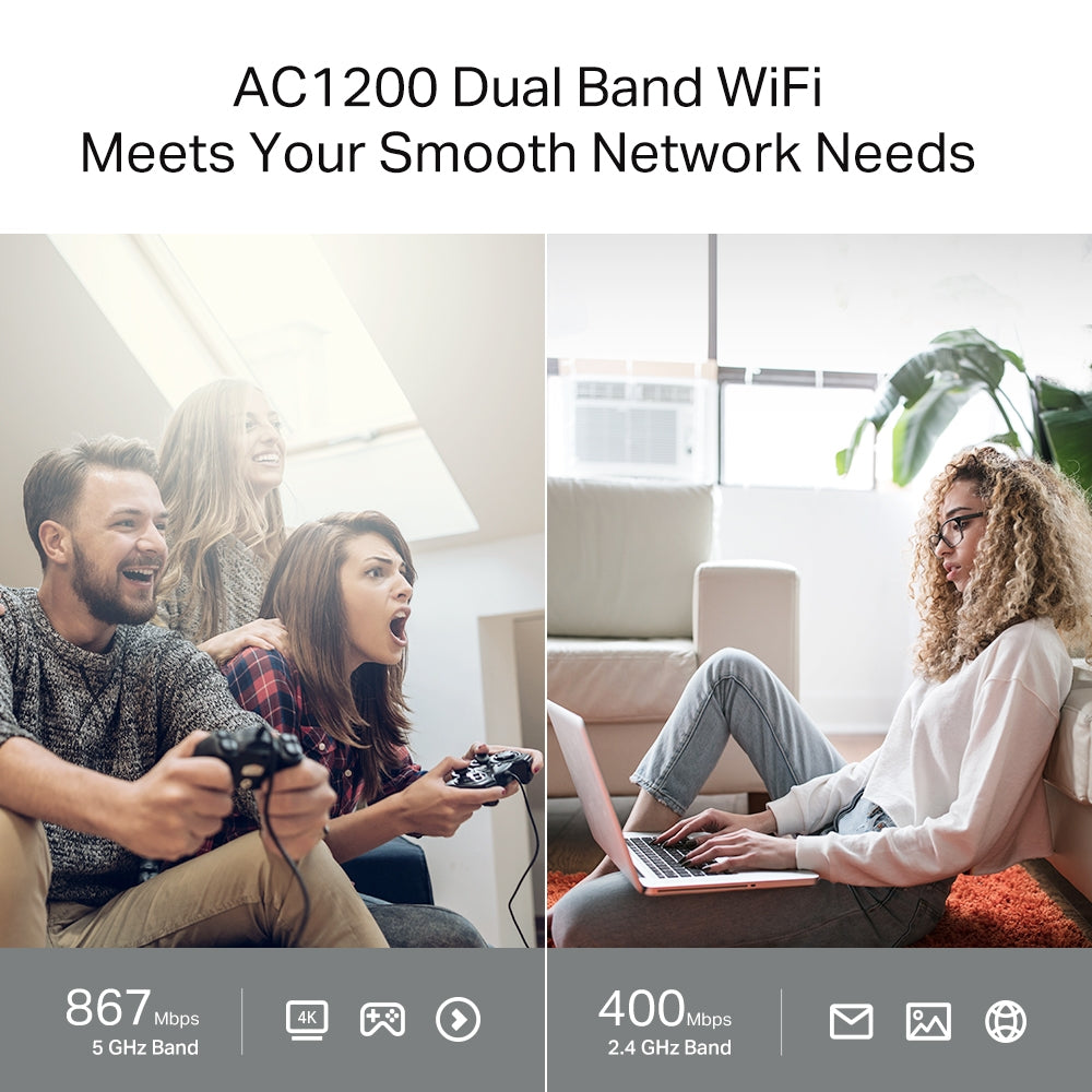 Router Inalámbrico TP-Link Archer C64 | AC1200 | MU-MIMO | Wi-Fi