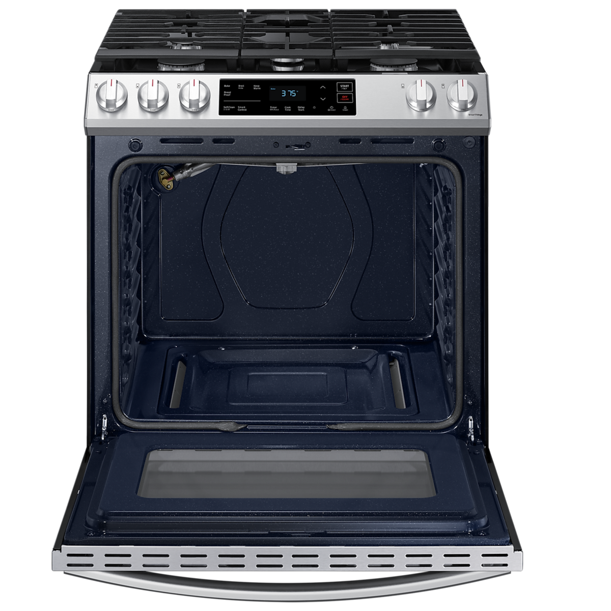 Estufa a Gas Samsung NX60T8115SS | 30" | 5 Quemadores | Wi-Fi