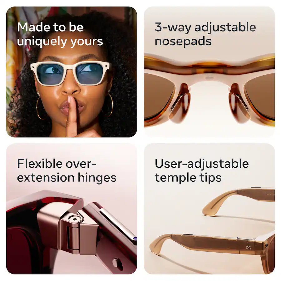 Meta Fury AI Glasses | Arenilla | Lentes Ámbar Oscuro