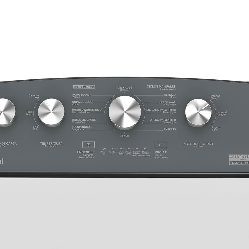 Lavadora Whirlpool 8MWTW2224MPM | Carga Superior | 22kg | Agitador