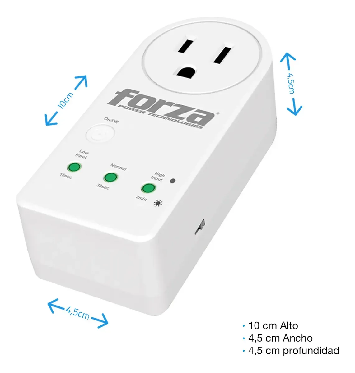 Protector de Voltaje Forza FVP-1201B-2PK | 120V | 1800W | 2 Unidades