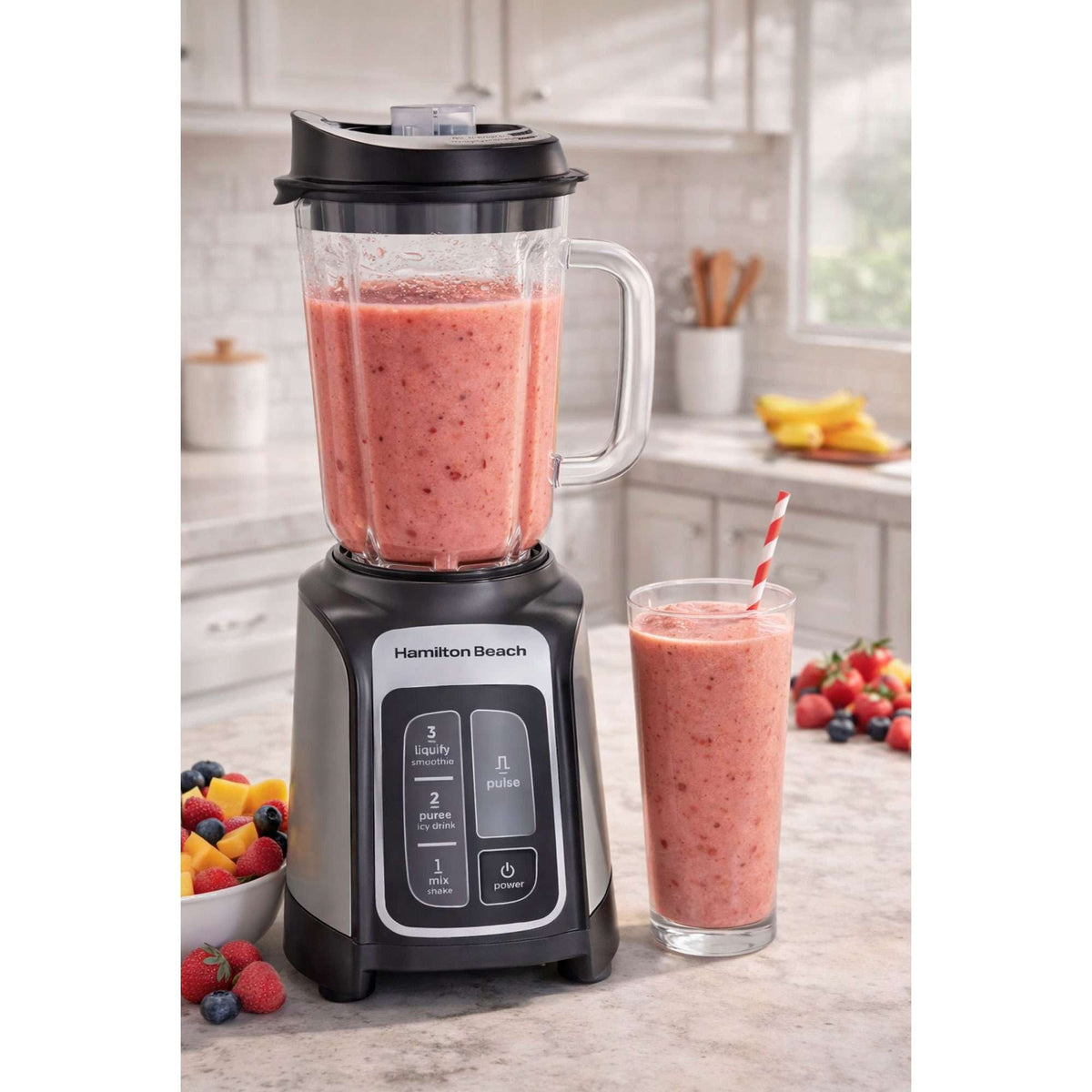Licuadora Hamilton Beach HB58600J | 1650W | Jarra Vidrio 48Oz