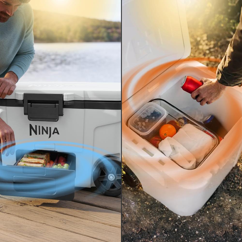 Cooler Ninja FrostVault 45QT FB245WH | Con Ruedas | Cold Dry Zone