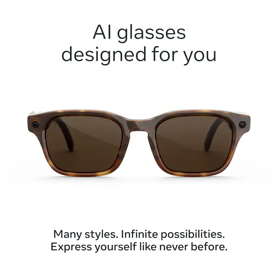 Meta Adventurer AI Glasses | Carey Clásico | Lentes Marrones
