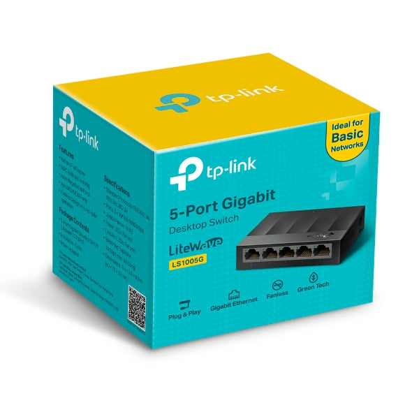 Switch TP-Link LS1005G | 5-Port Gigabit Desktop Switch
