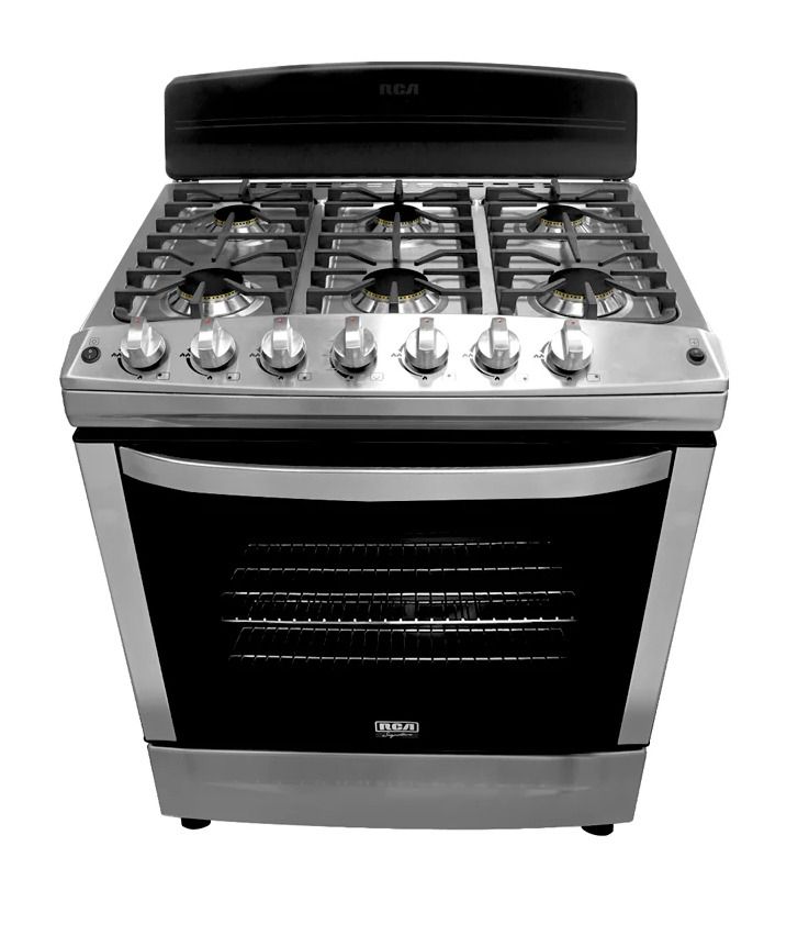 Estufa a Gas RCA RCCR7616 | 30" | 6 quemadores | Acero Inoxidable