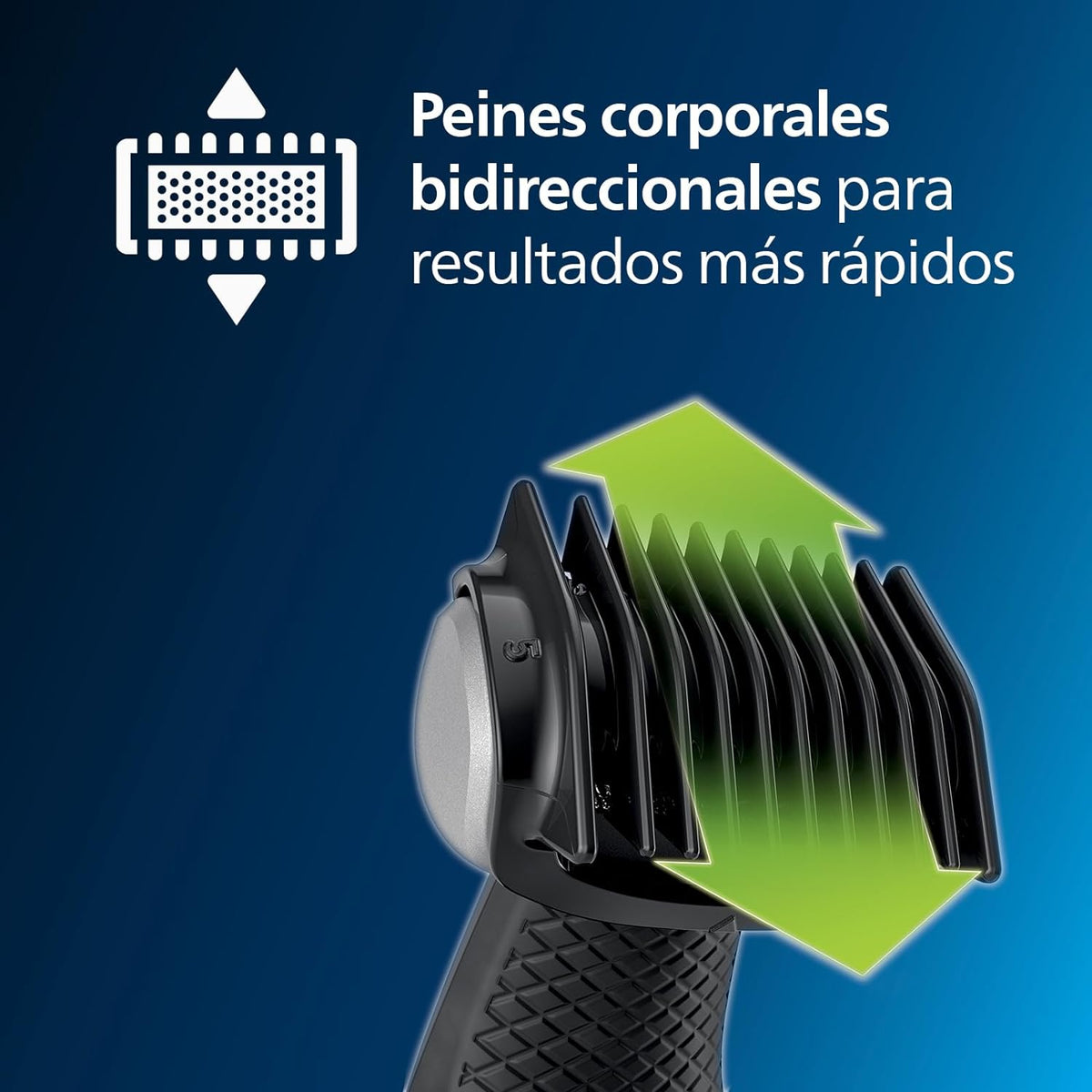 Afeitadora Philips Bodygroom Series 3000 | Afeitadora Corporal | Recortador Extraíble