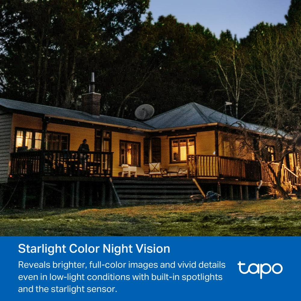 Cámara de Vigilancia TP-Link Tapo C520WS | 2K QHD 2560x1440 | Wi-Fi | Visión Nocturna | 360°