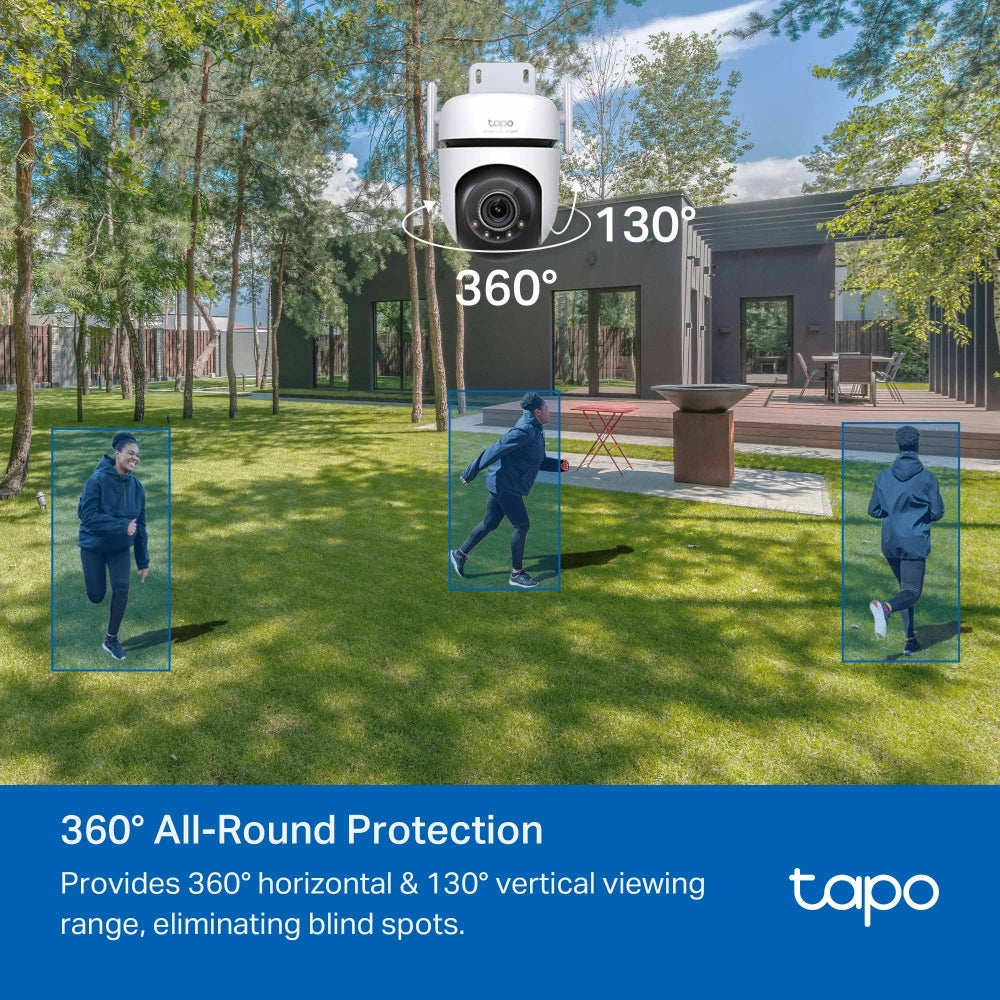 Cámara de Vigilancia TP-Link Tapo C520WS | 2K QHD 2560x1440 | Wi-Fi | Visión Nocturna | 360°