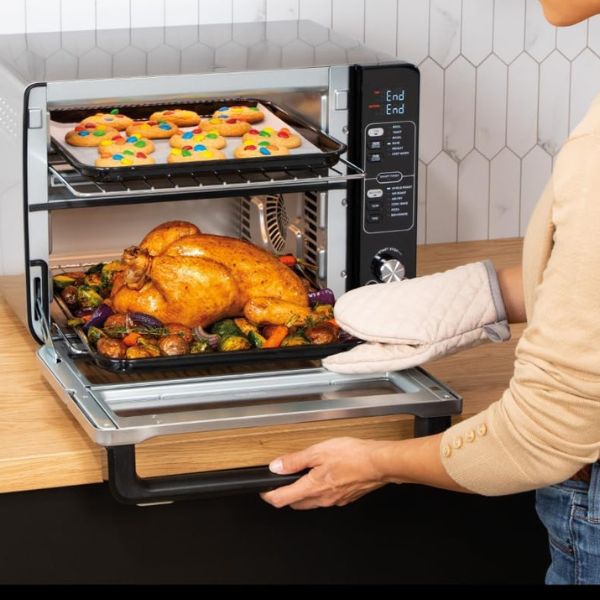 Horno Tostador Ninja Doble 12 en 1 Flex Door DCT401