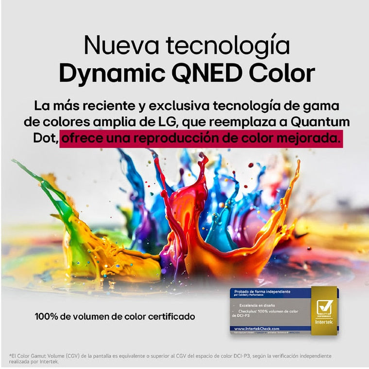 Televisor LG QNED73 AI 4K | webOS | 55" | 4K | HDMI | USB | Wi-Fi | Bluetooth | DVB-T