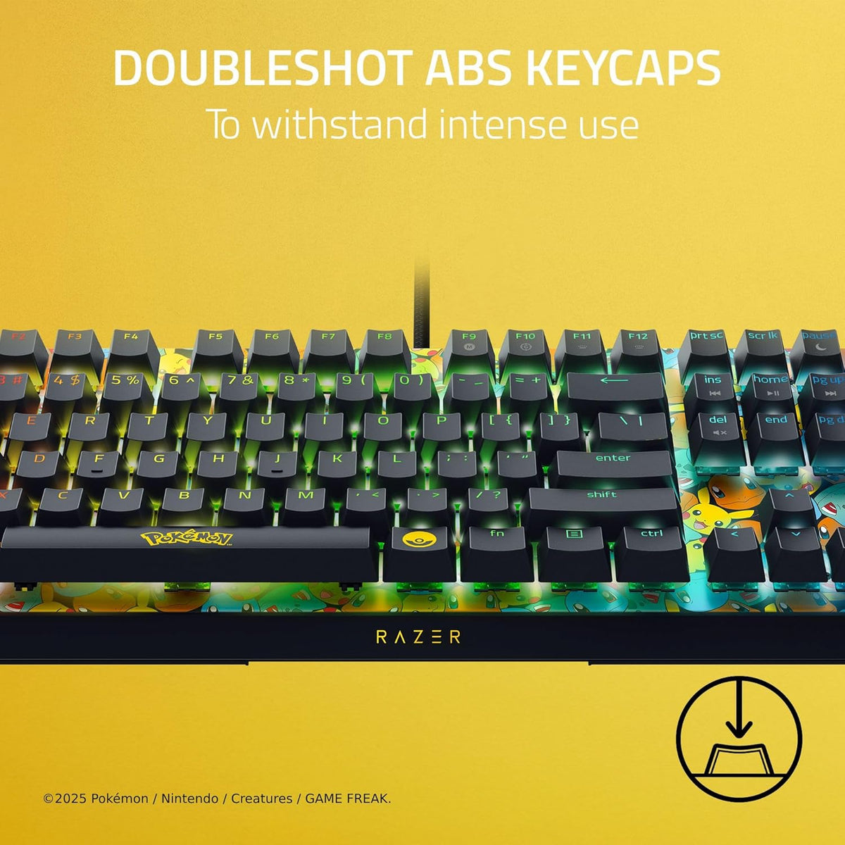 Teclado Razer BlackWidow V4X Pokémon Edition RZ03-04704200-R3M1 | Green Switch | Cableado