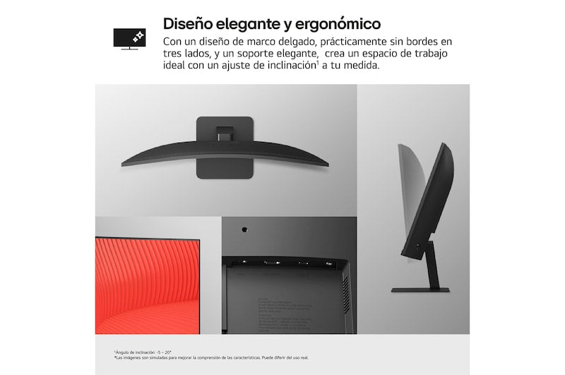 Monitor Curvo LG 27U421A | 27" | 1920x1080 | 100Hz | 1500:1 | HDMI | USB-C