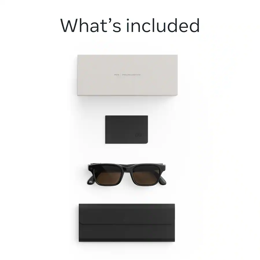Meta Adventurer AI Glasses | Negro Clásico | Lentes Marrones